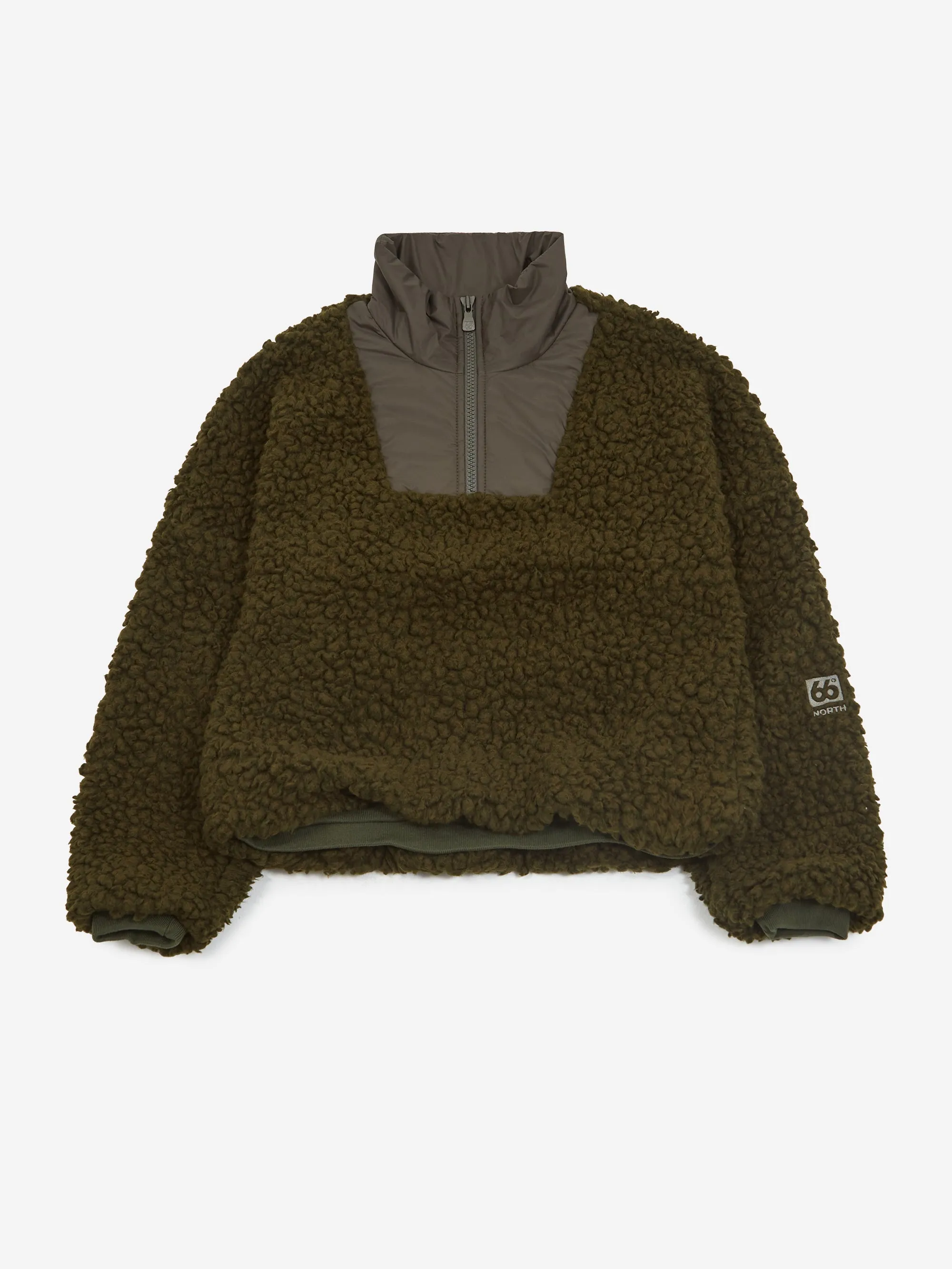 66° North Varmahlid Shearling Fleece Jacket W - Alpine Grimmia