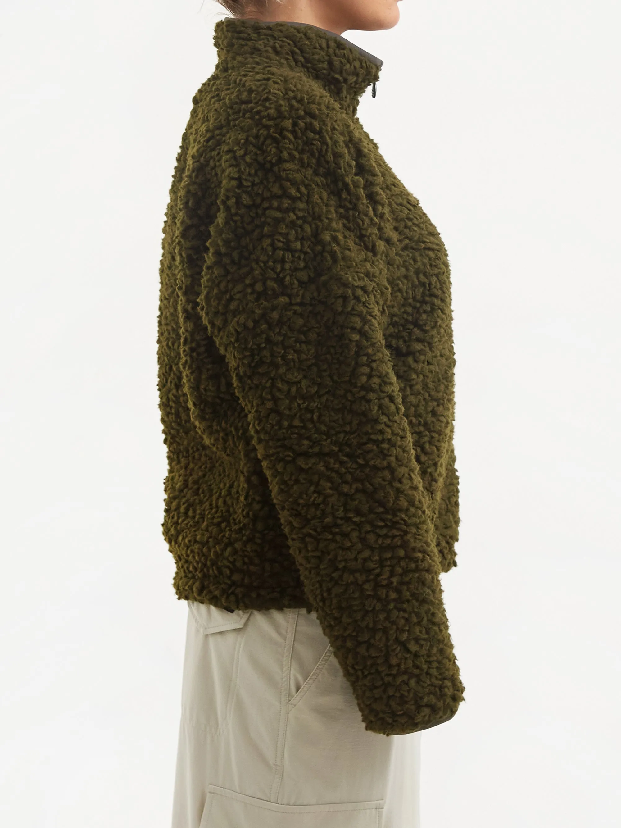 66° North Varmahlid Shearling Fleece Jacket W - Alpine Grimmia