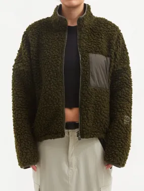 66° North Varmahlid Shearling Fleece Jacket W - Alpine Grimmia
