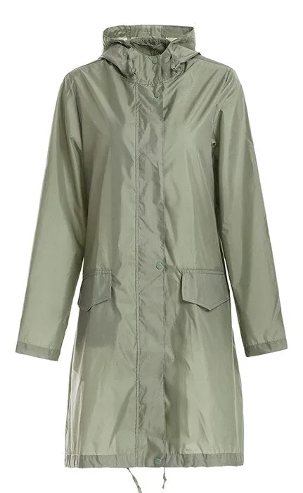 Années 60 Parka Imperméable Rétro Coupe-Vent
