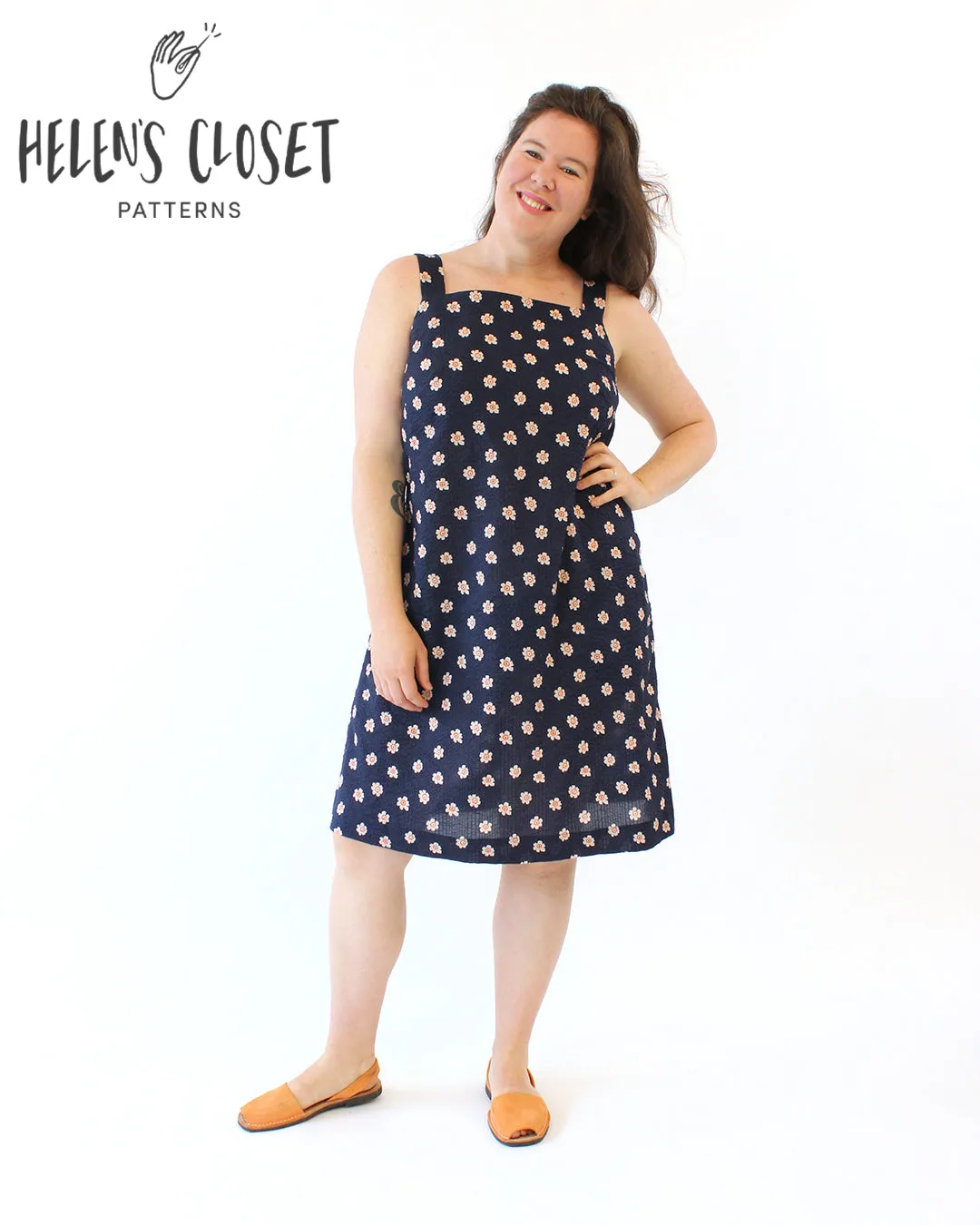 Bloom Print Crinkle Cotton - Sky Blue