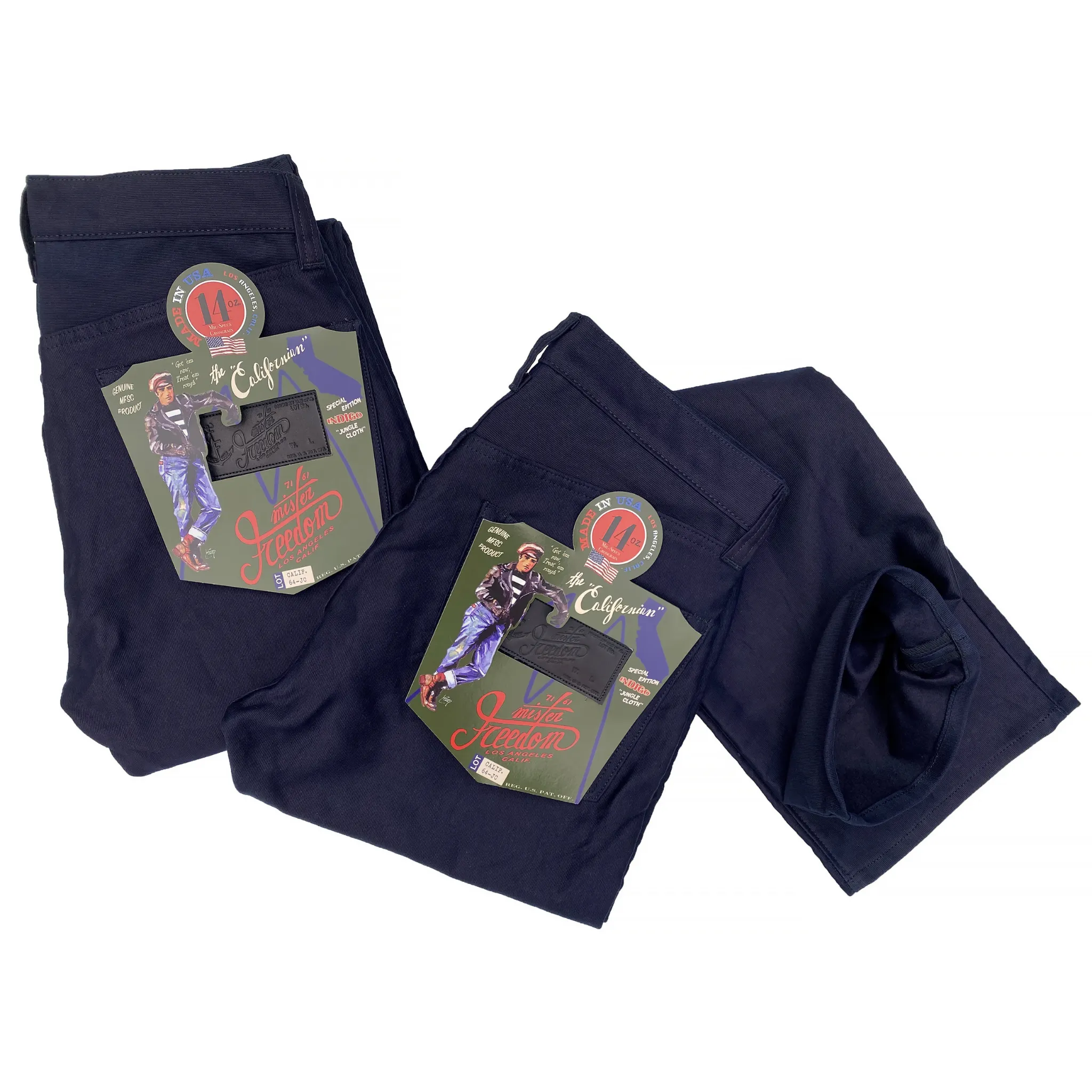 Californian Lot. 64 - Indigo Jungle Cloth (Straight Leg)