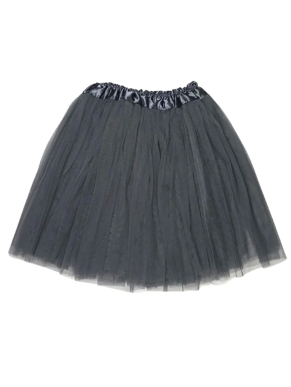 Dark Gray Tutu Skirt for Adult - Women's Size 3-Layer Tulle Skirt Ballet Costume Dance Tutus