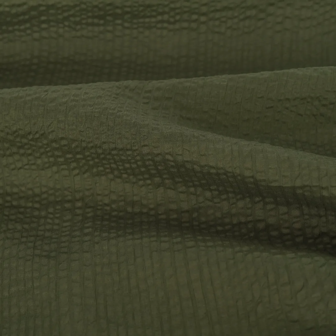 Deadstock Crinkle Cotton - Seaweed