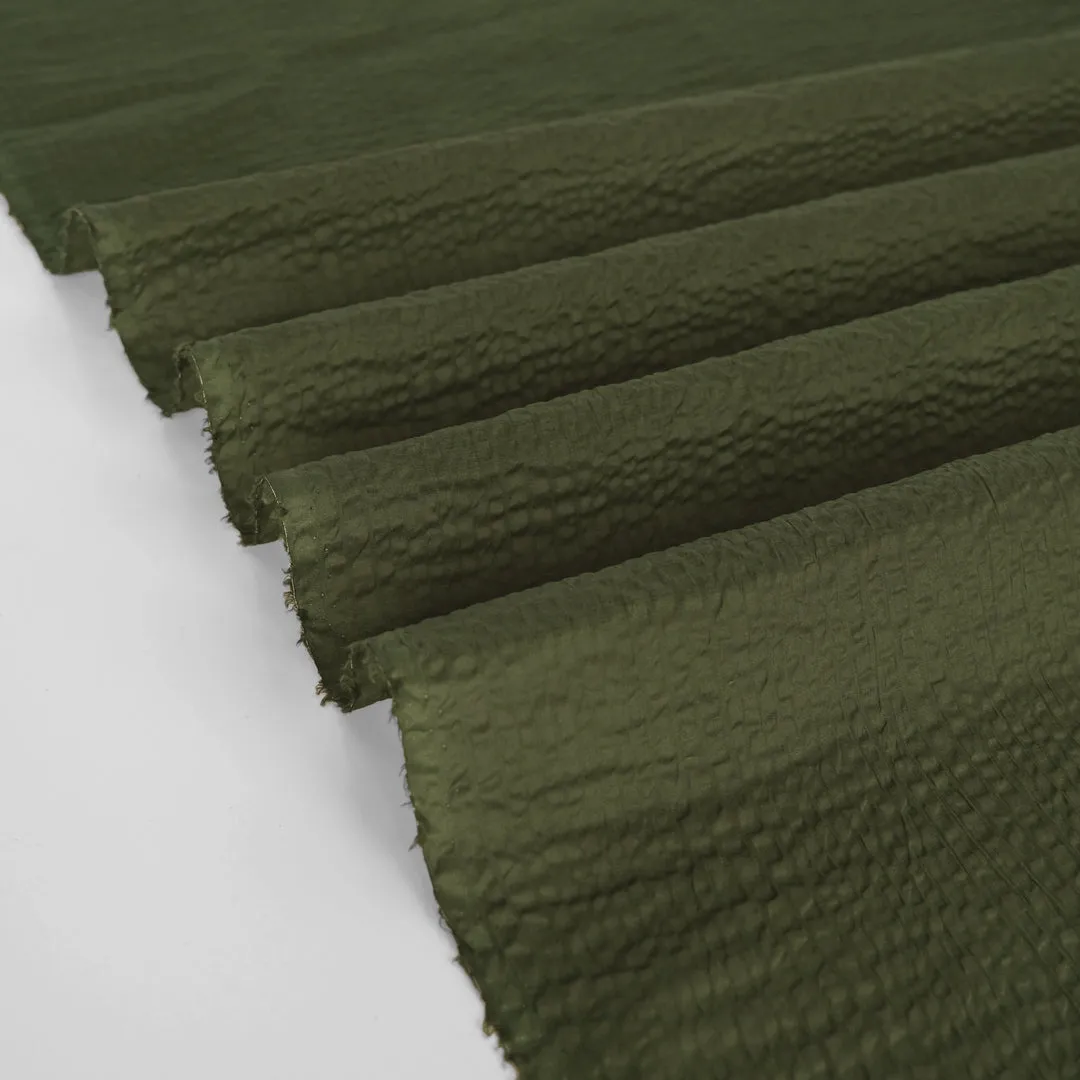 Deadstock Crinkle Cotton - Seaweed