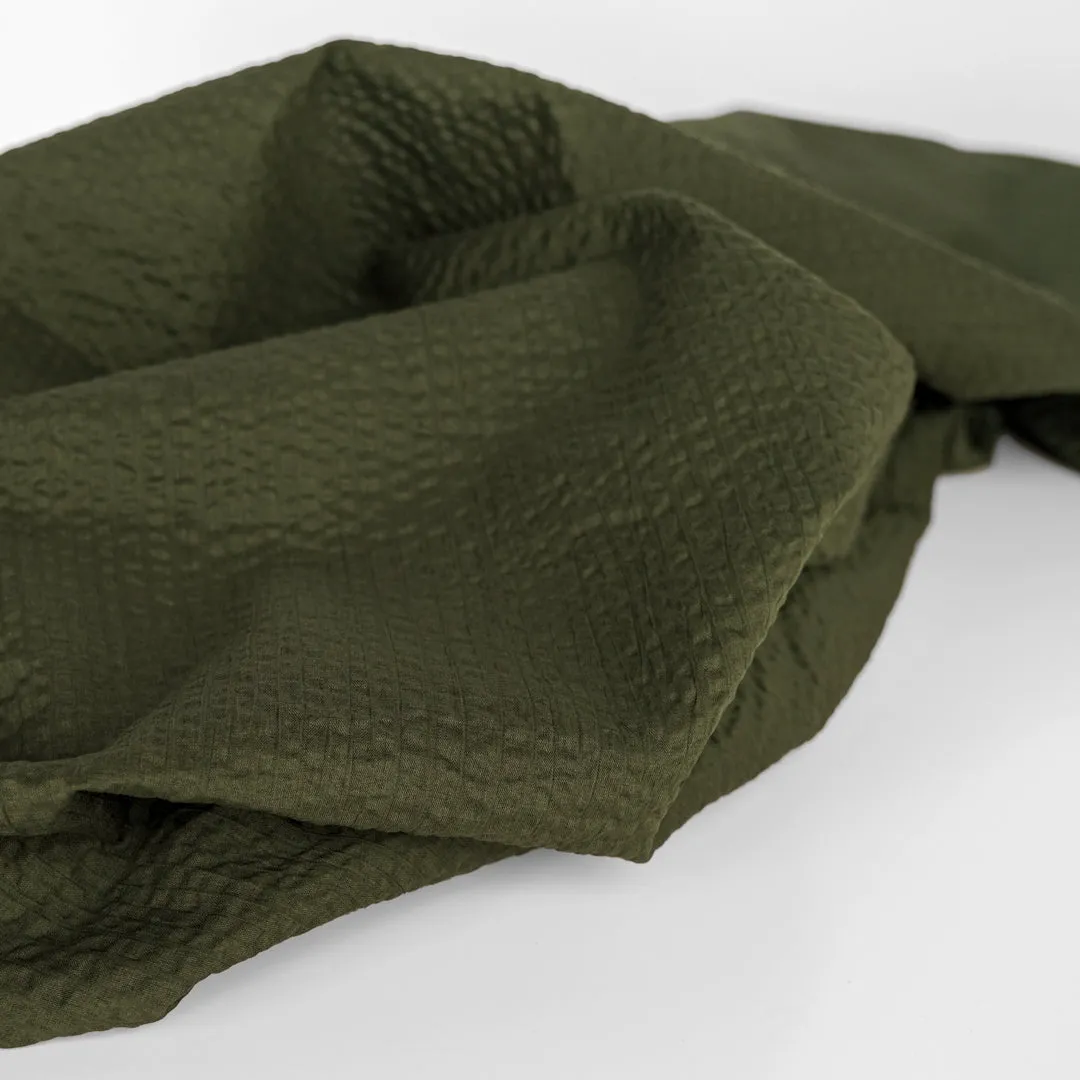 Deadstock Crinkle Cotton - Seaweed