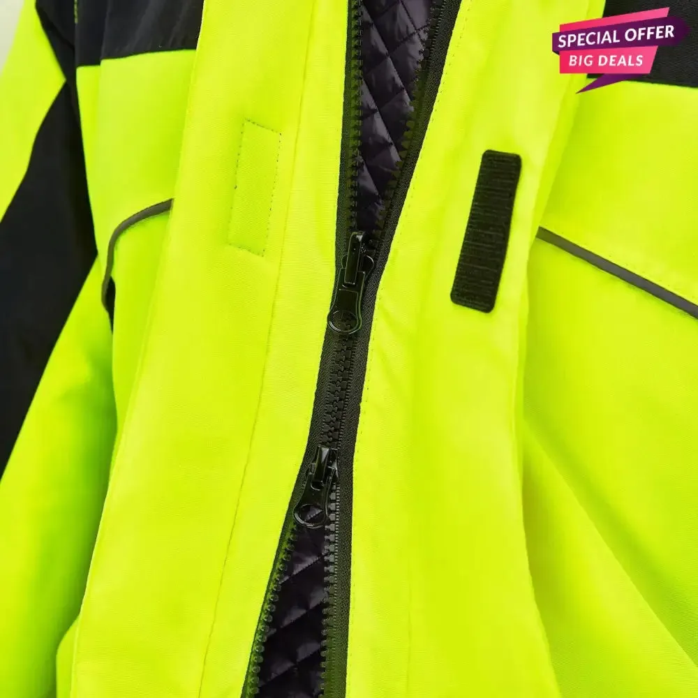 Equisafety Polite Hi Vis Winter Inverno Equestrian Jacket Childs