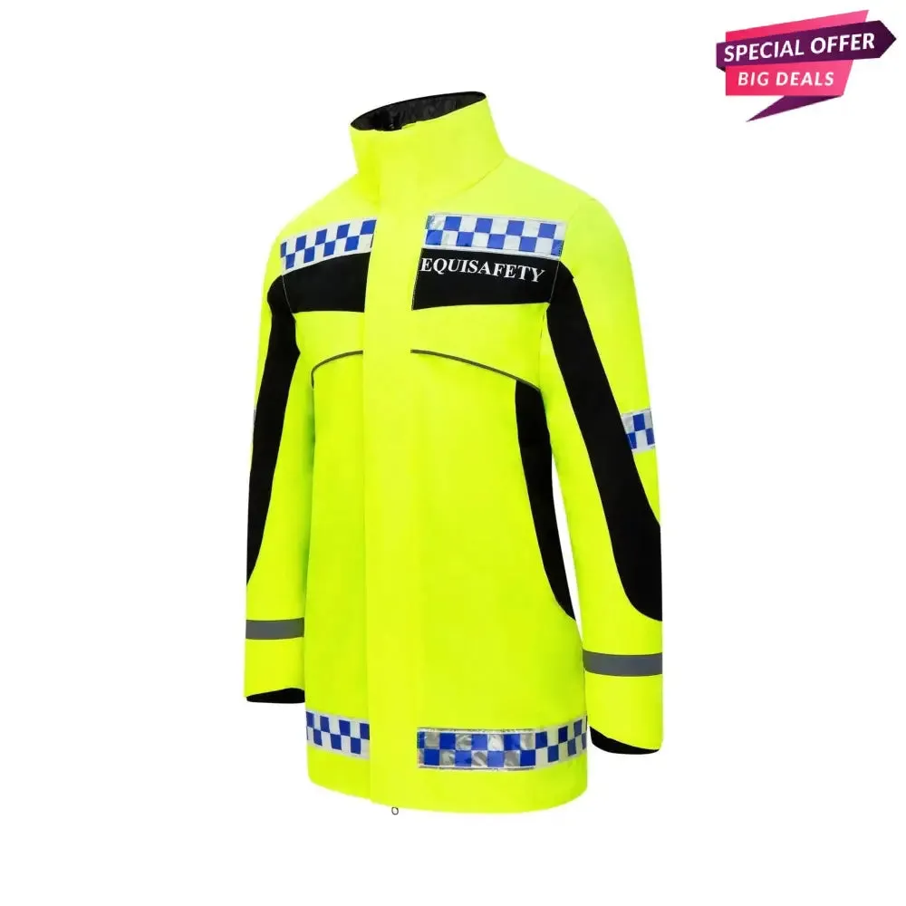 Equisafety Polite Hi Vis Winter Inverno Equestrian Jacket Childs