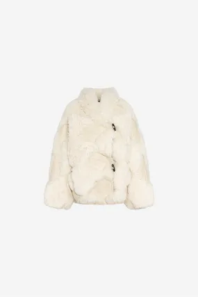 Iceland Shearling Jacket Ivory