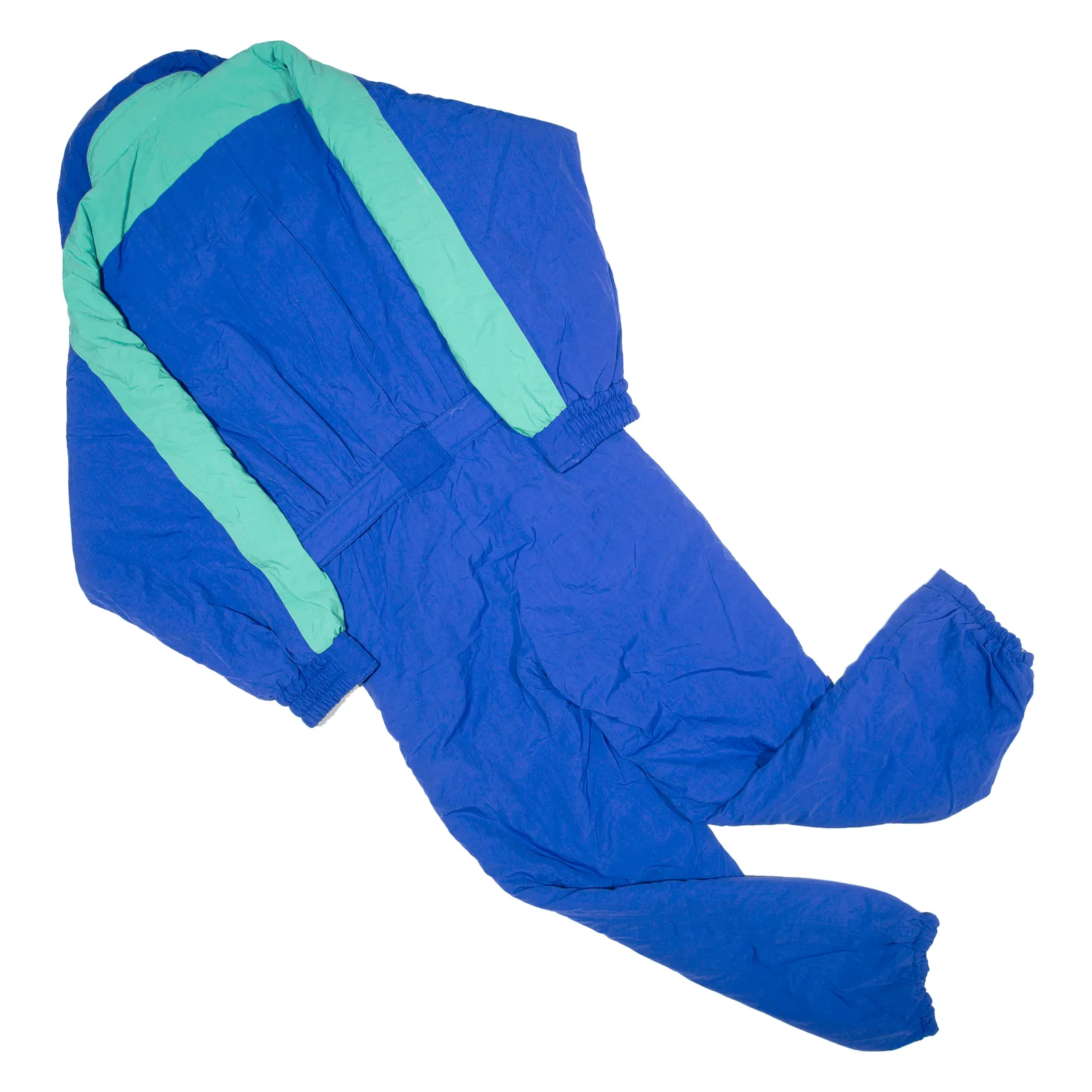 JEANS FOR MEN Insulated Belted Mens Ski Suit Blue Relaxed L W30 L30