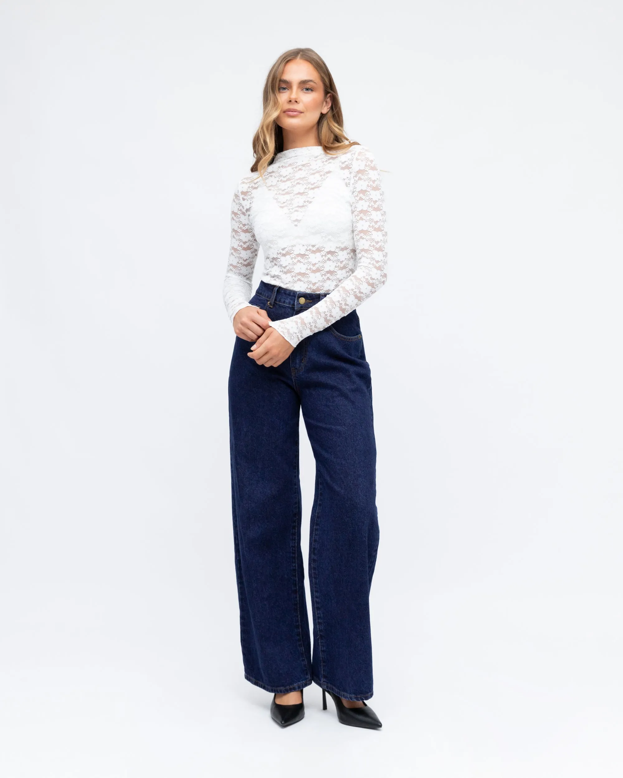 Lace Top-White