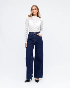 Lace Top-White