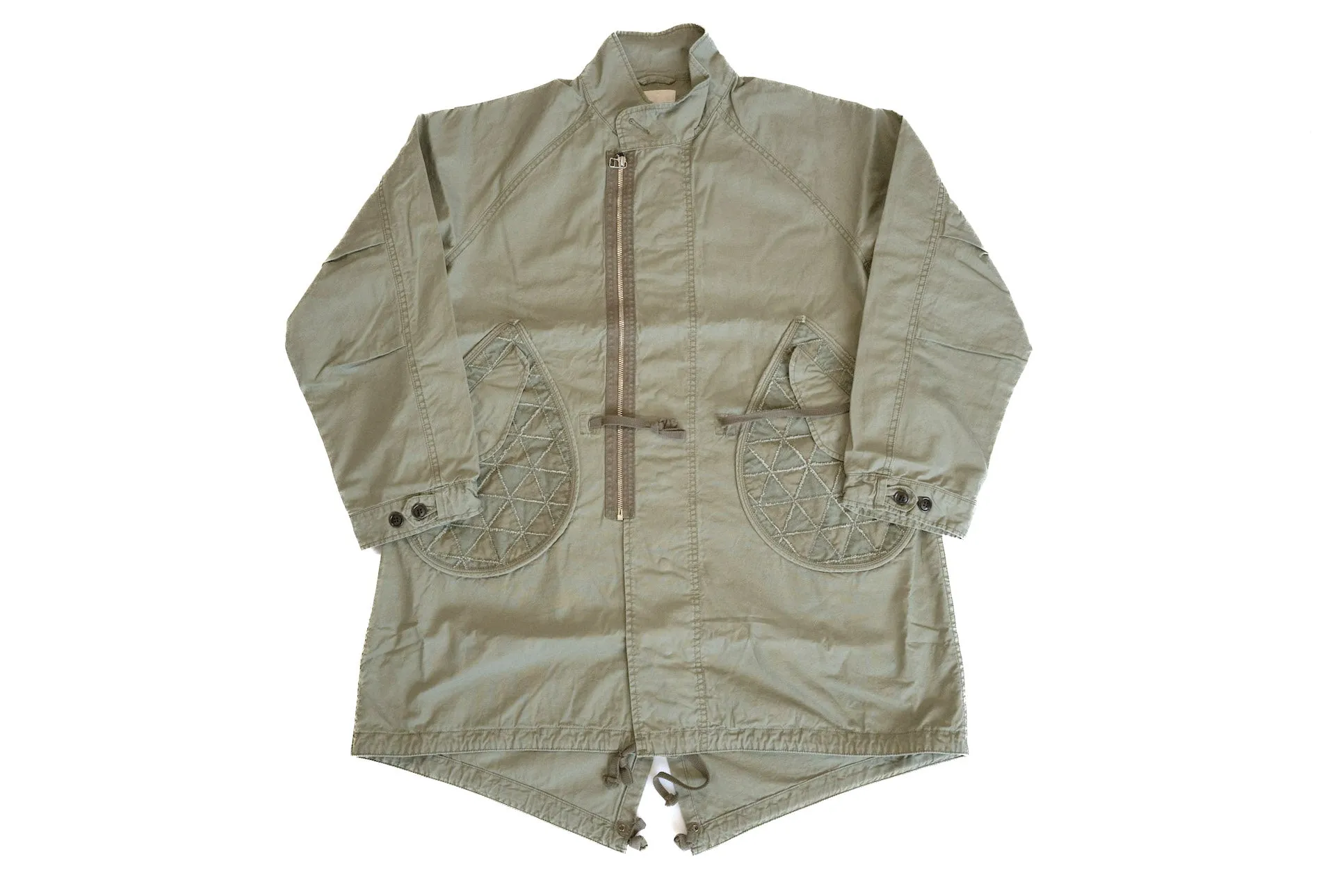 Maru Sankaku Peke by SDA "Tsugihagi" Fish Tail Military Parka