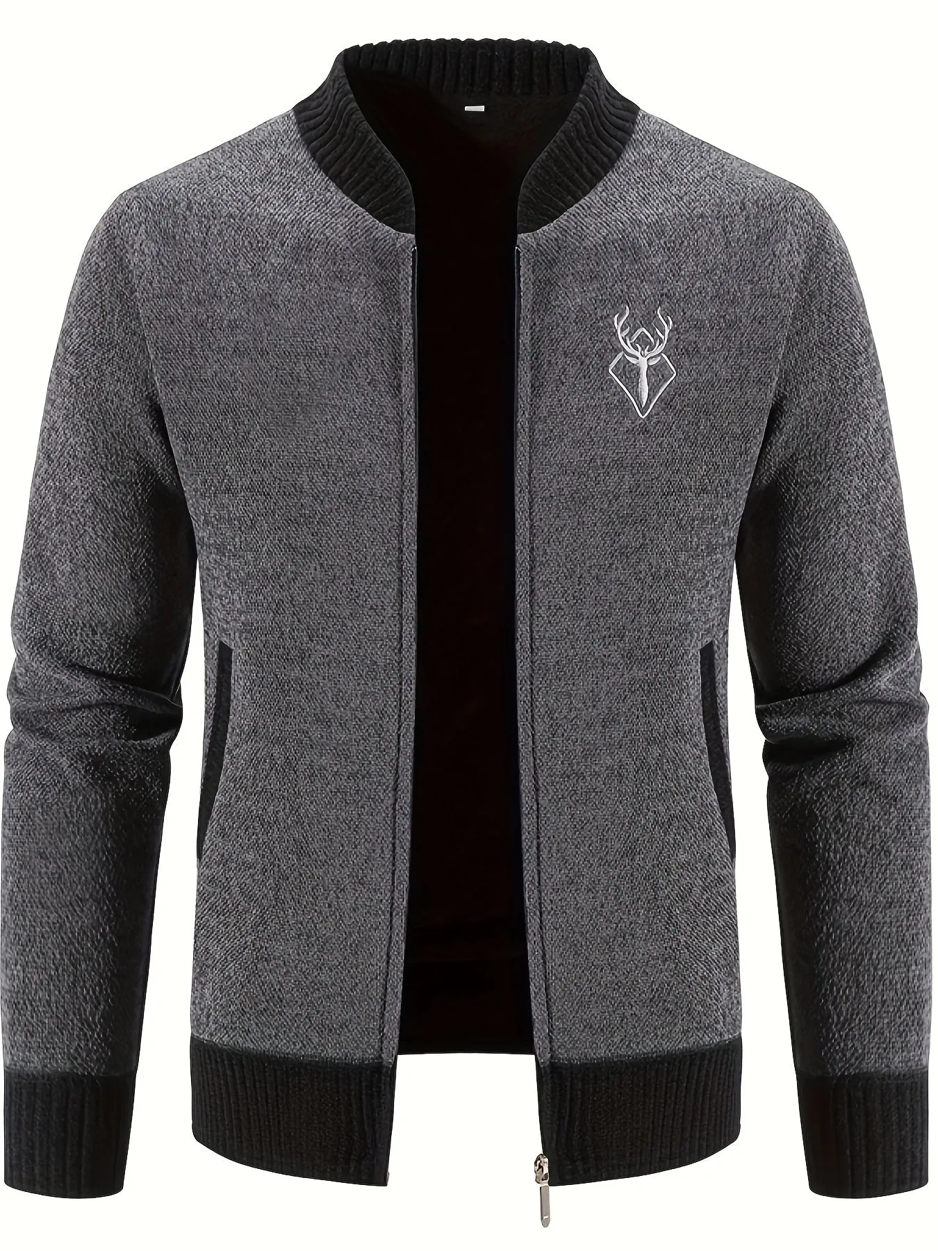 Men's Deer Design Jacket | Elegant Coat