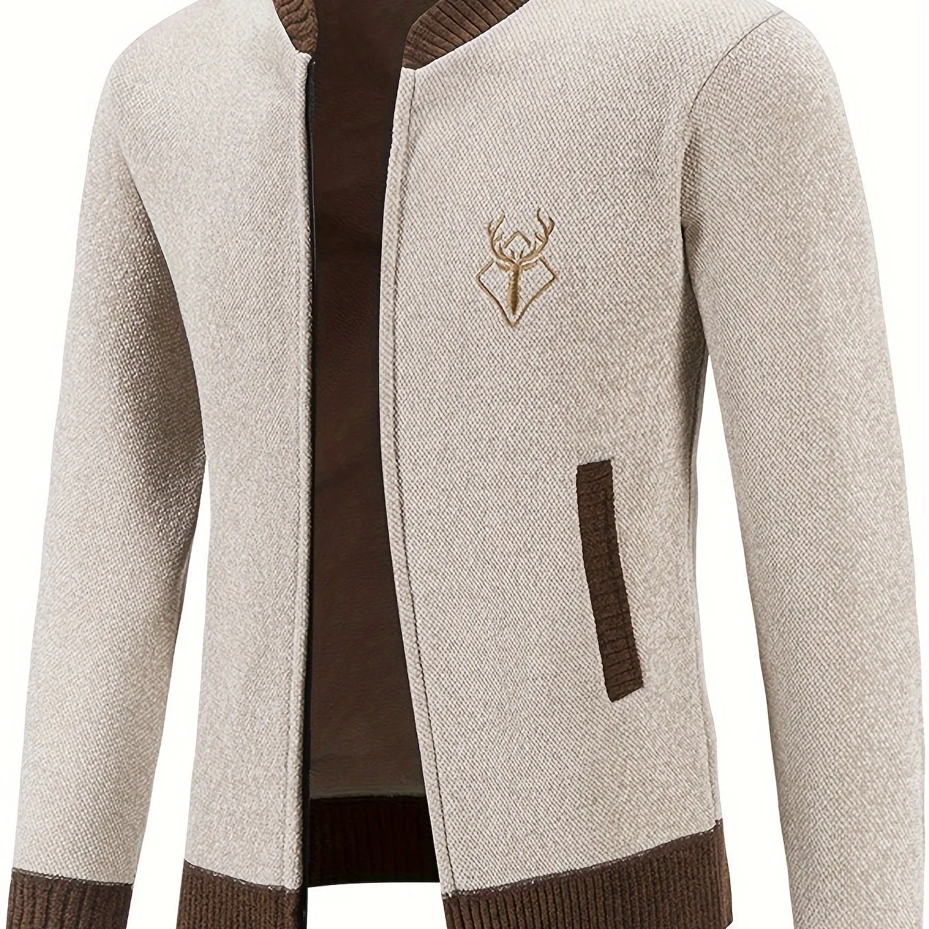 Men's Deer Design Jacket | Elegant Coat