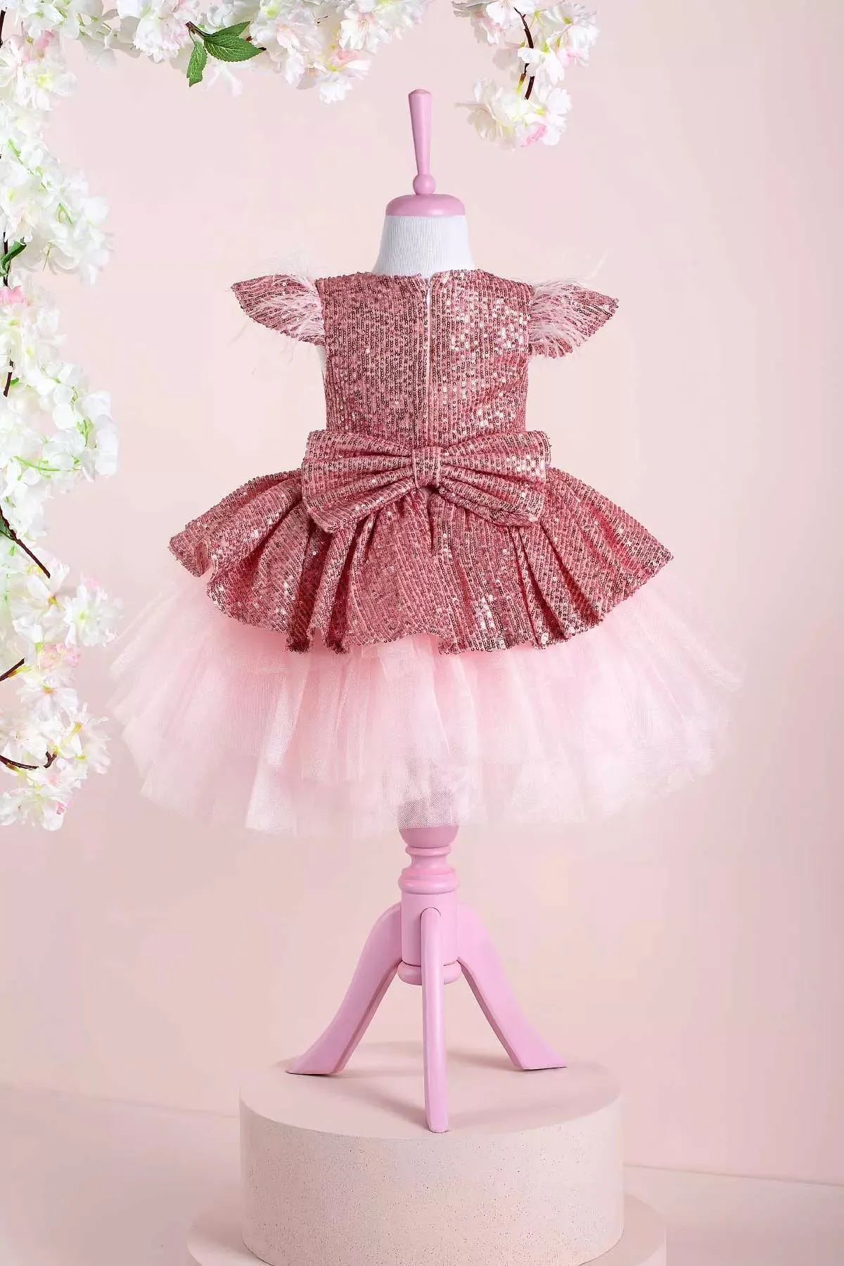 Nicole Pink Party Dress