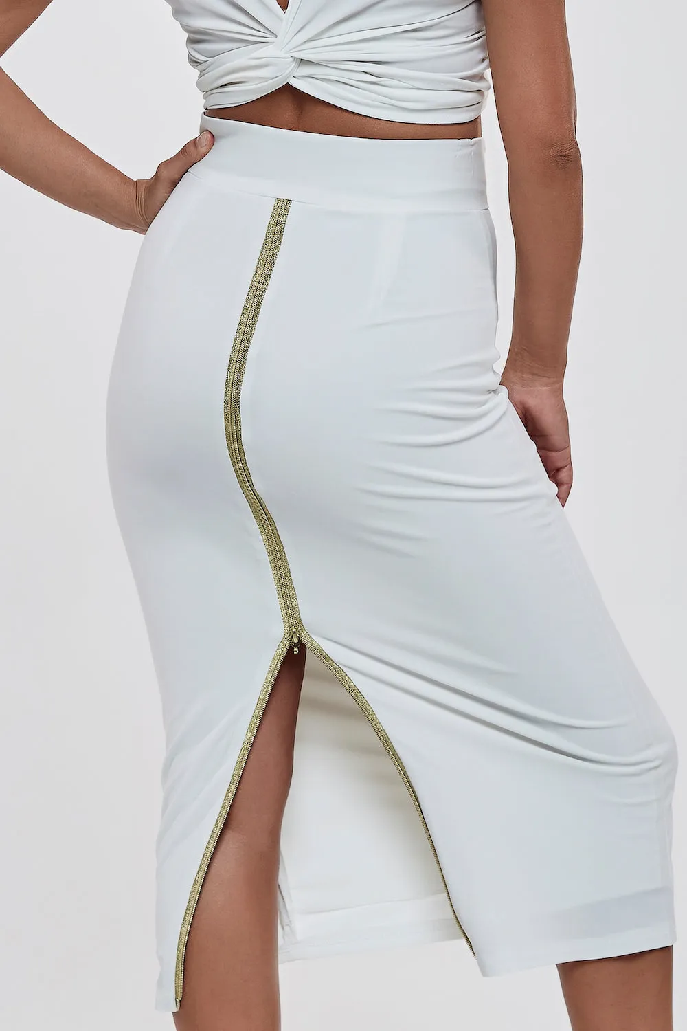 no.1 Touchline Tango Skirt / Gold Zips Series
