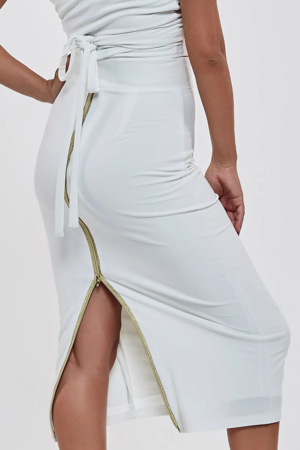 no.1 Touchline Tango Skirt / Gold Zips Series