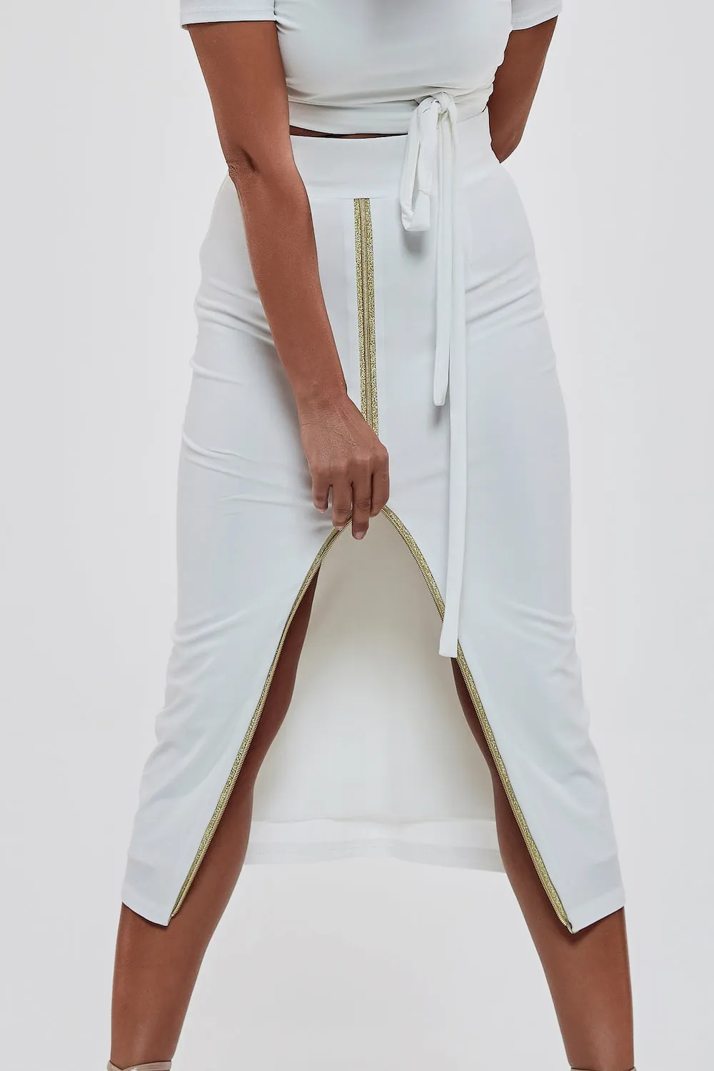 no.1 Touchline Tango Skirt / Gold Zips Series
