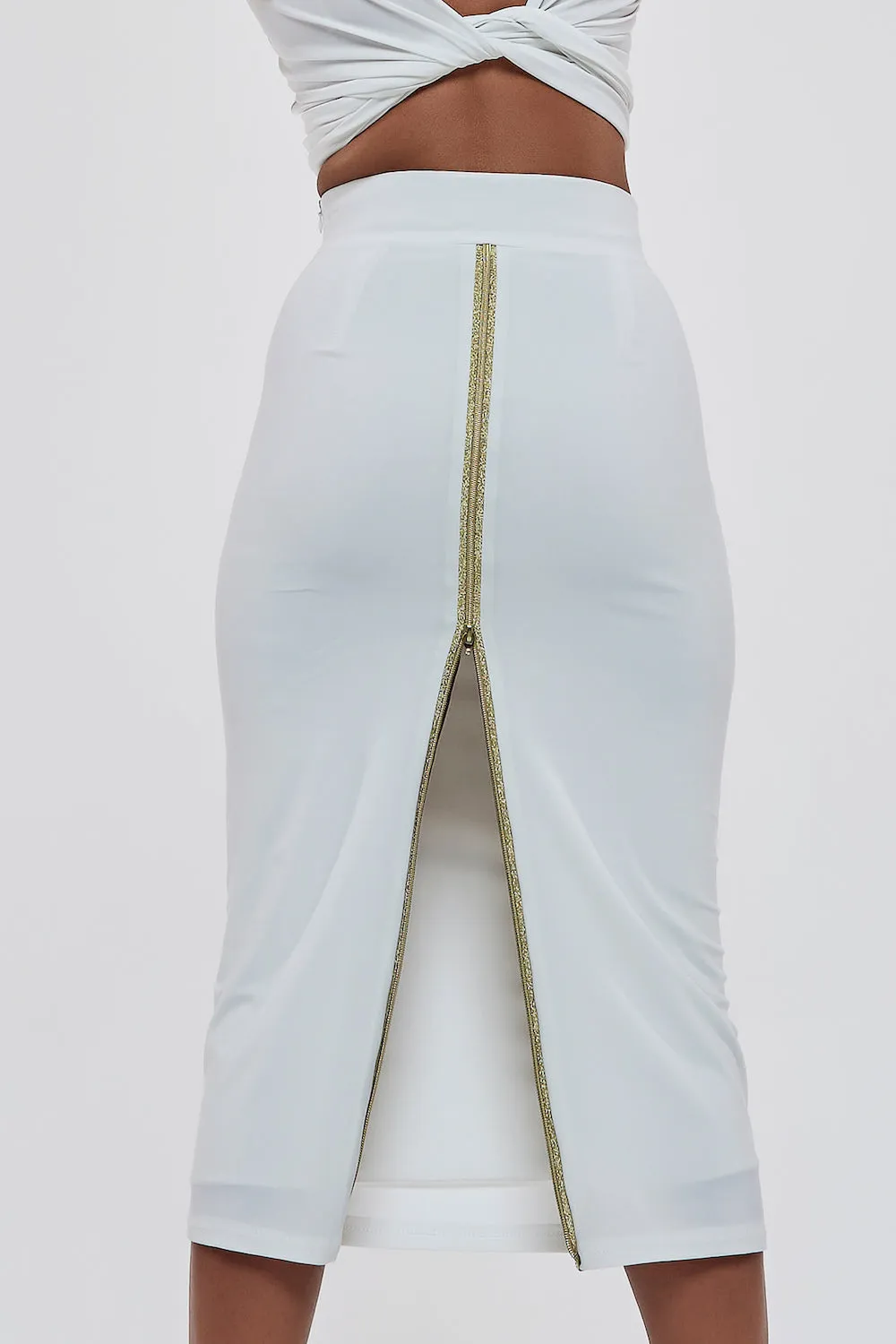no.1 Touchline Tango Skirt / Gold Zips Series