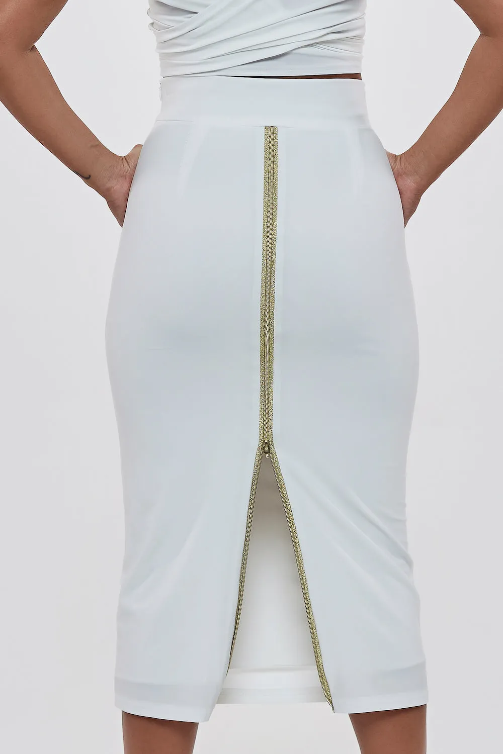 no.1 Touchline Tango Skirt / Gold Zips Series