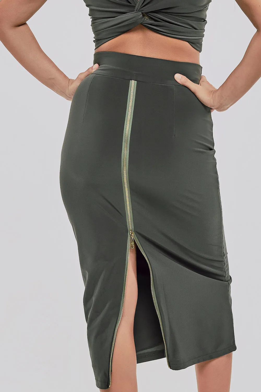no.1 Touchline Tango Skirt / Gold Zips Series