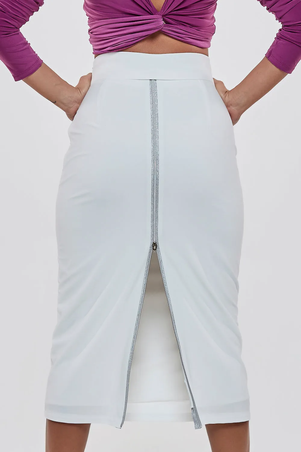 no.1 Touchline Tango Skirt / Silver Zips Series