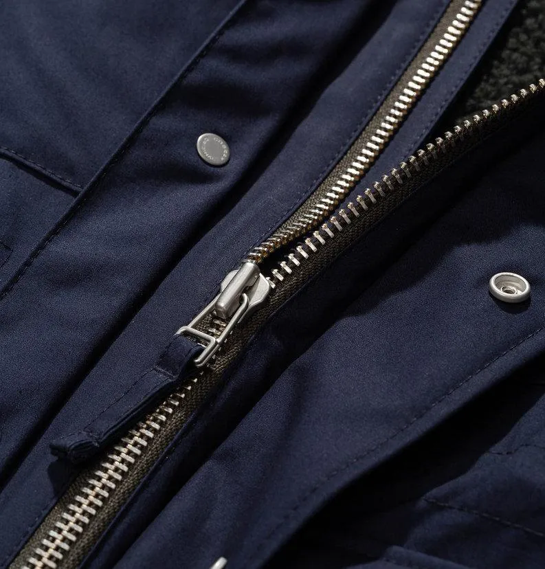 Norse Projects Nunk Cambric Cotton Jacket – Dark Navy