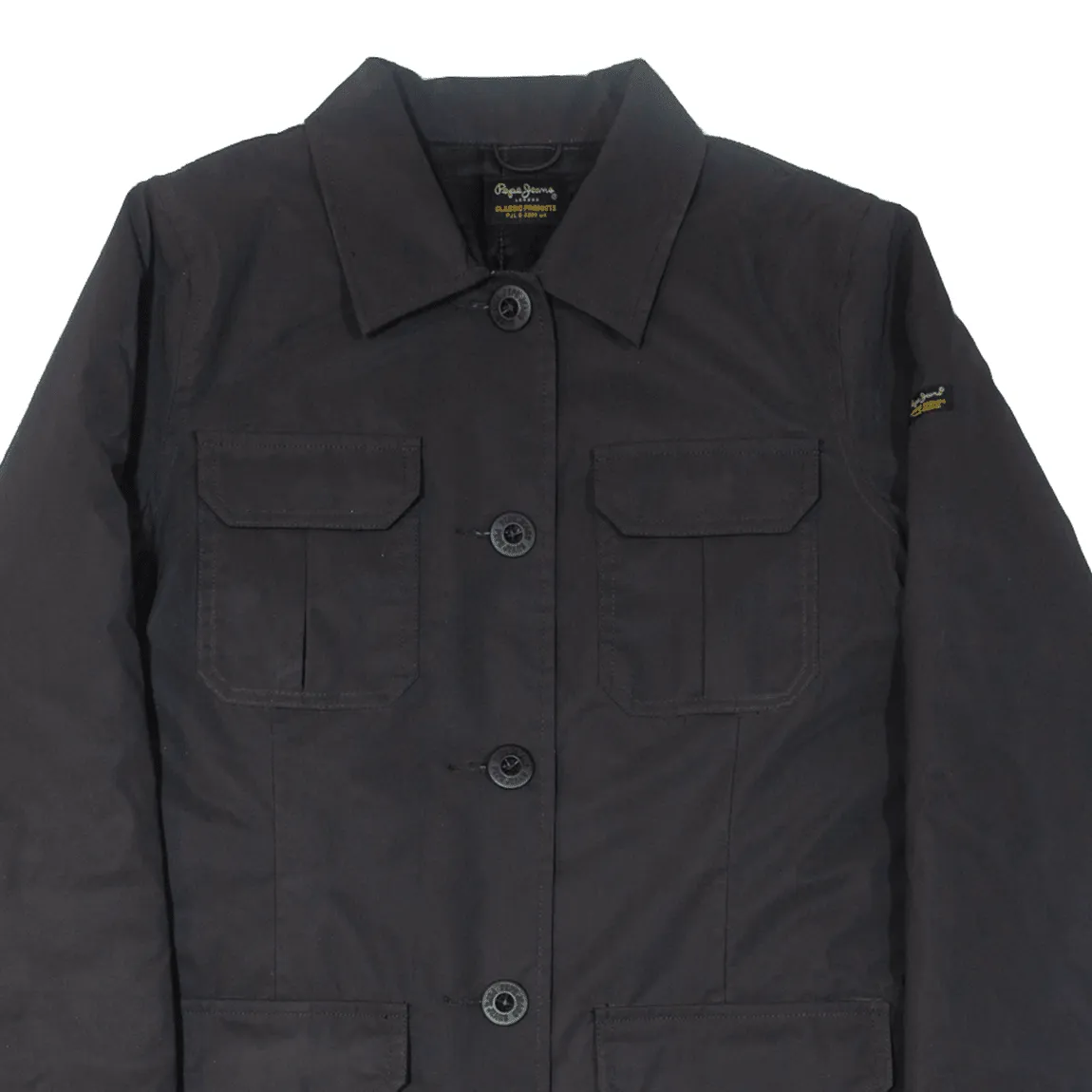 PEPE JEANS Insulated Trooper Womens Chore Jacket Black S