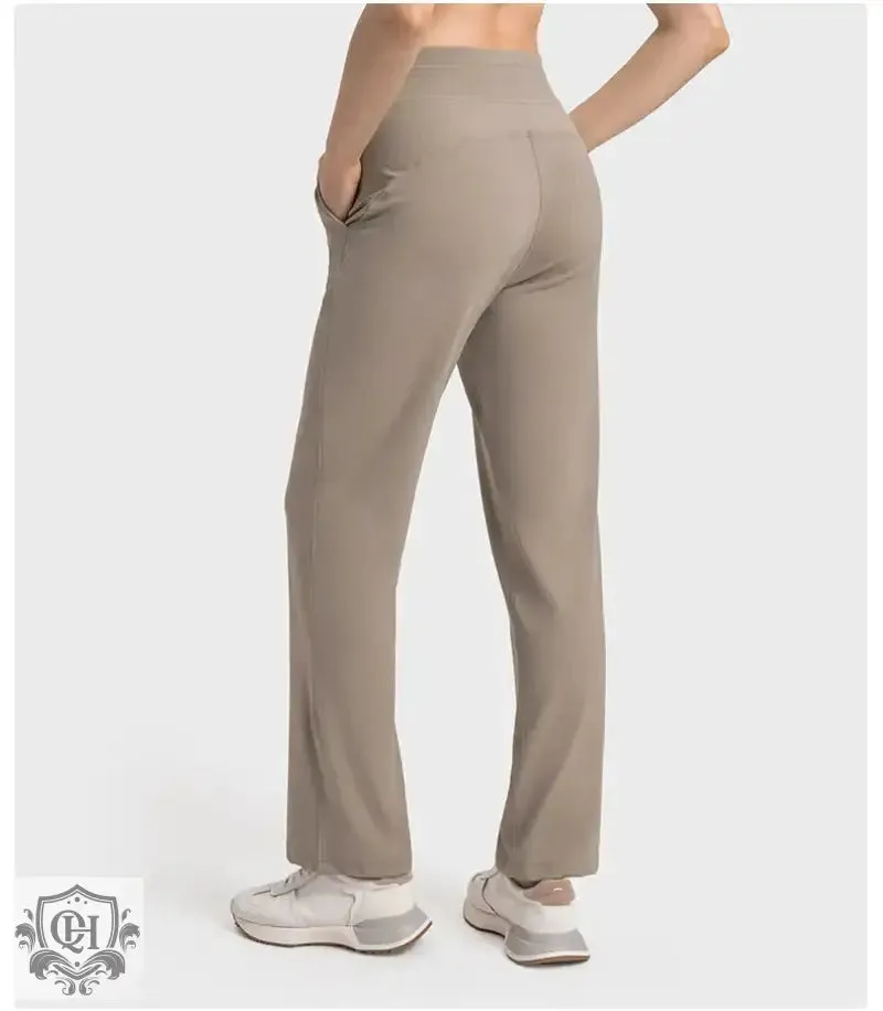 Pocketed High Waist Sporty Fit Yoga Pants