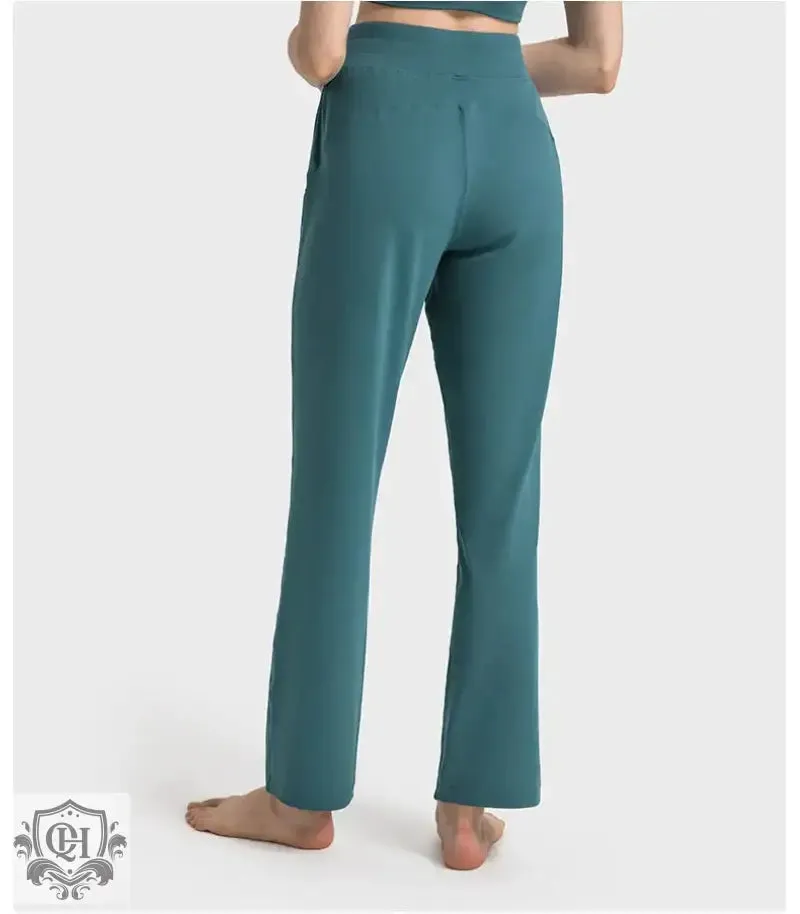 Pocketed High Waist Sporty Fit Yoga Pants