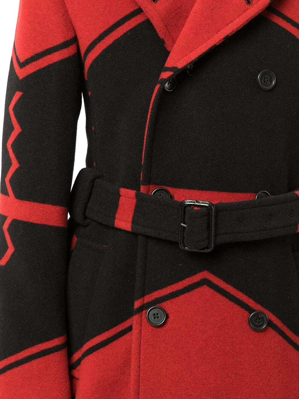 POLO RALPH LAUREN  Red Wool Infused Overcoat