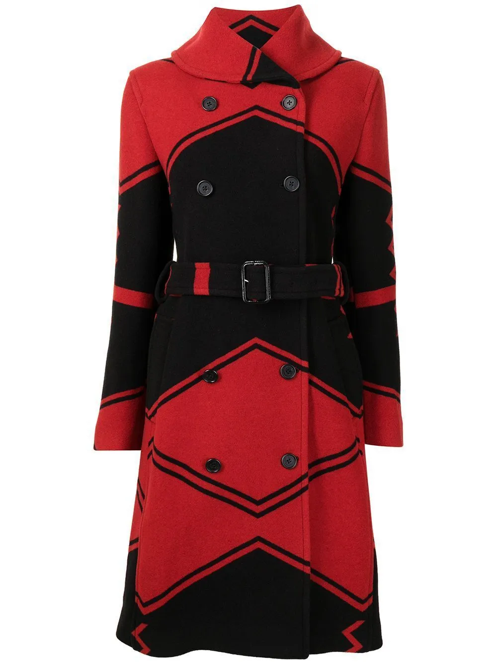 POLO RALPH LAUREN  Red Wool Infused Overcoat