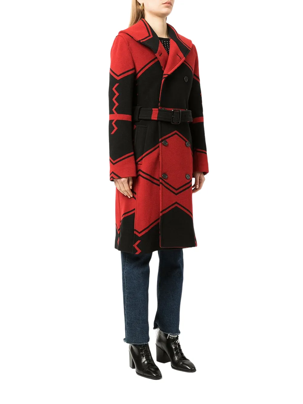 POLO RALPH LAUREN  Red Wool Infused Overcoat