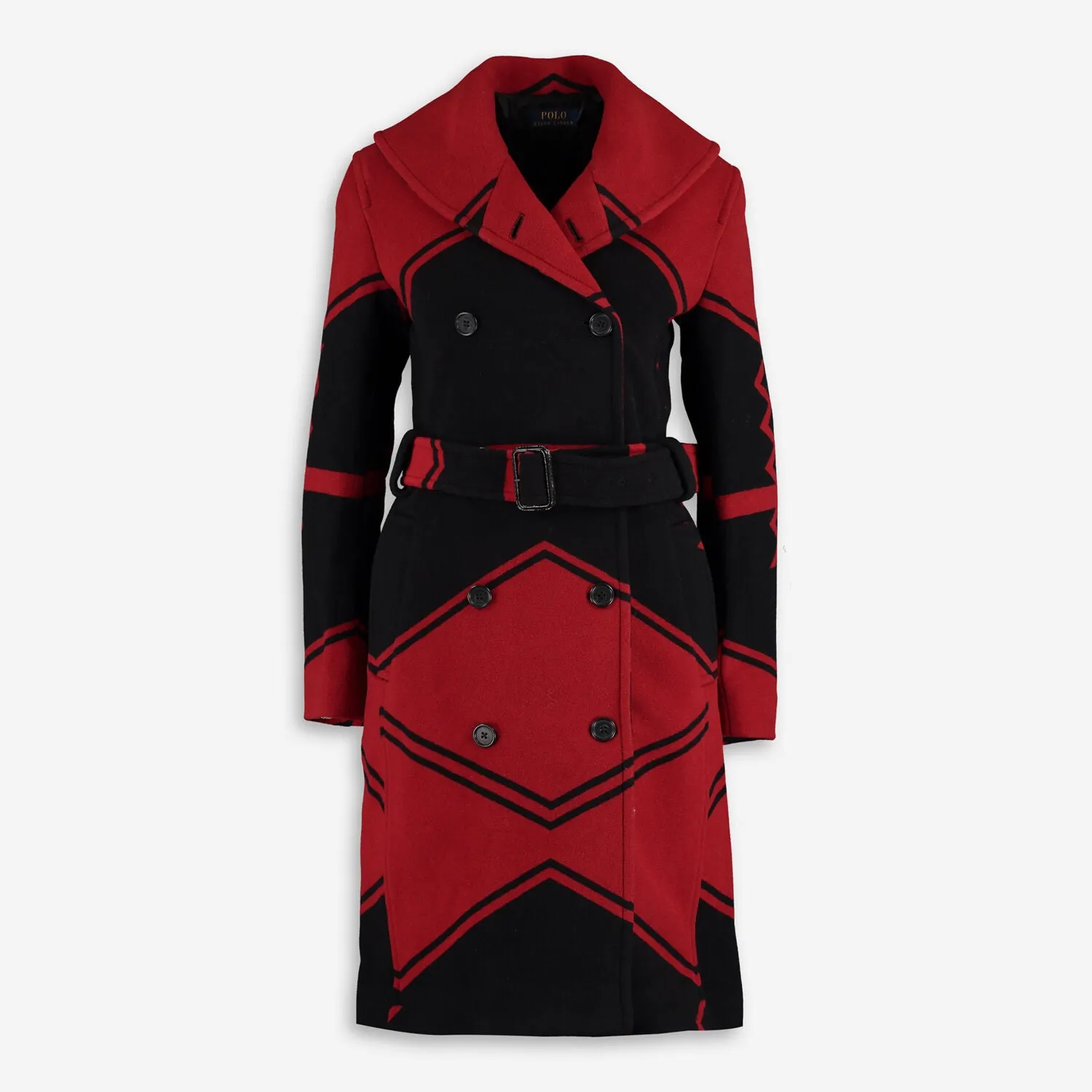 POLO RALPH LAUREN  Red Wool Infused Overcoat