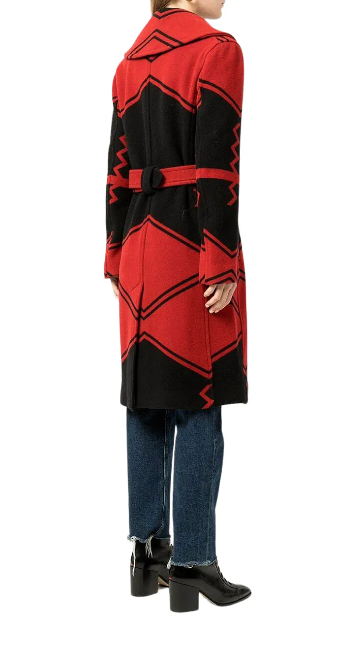 POLO RALPH LAUREN  Red Wool Infused Overcoat