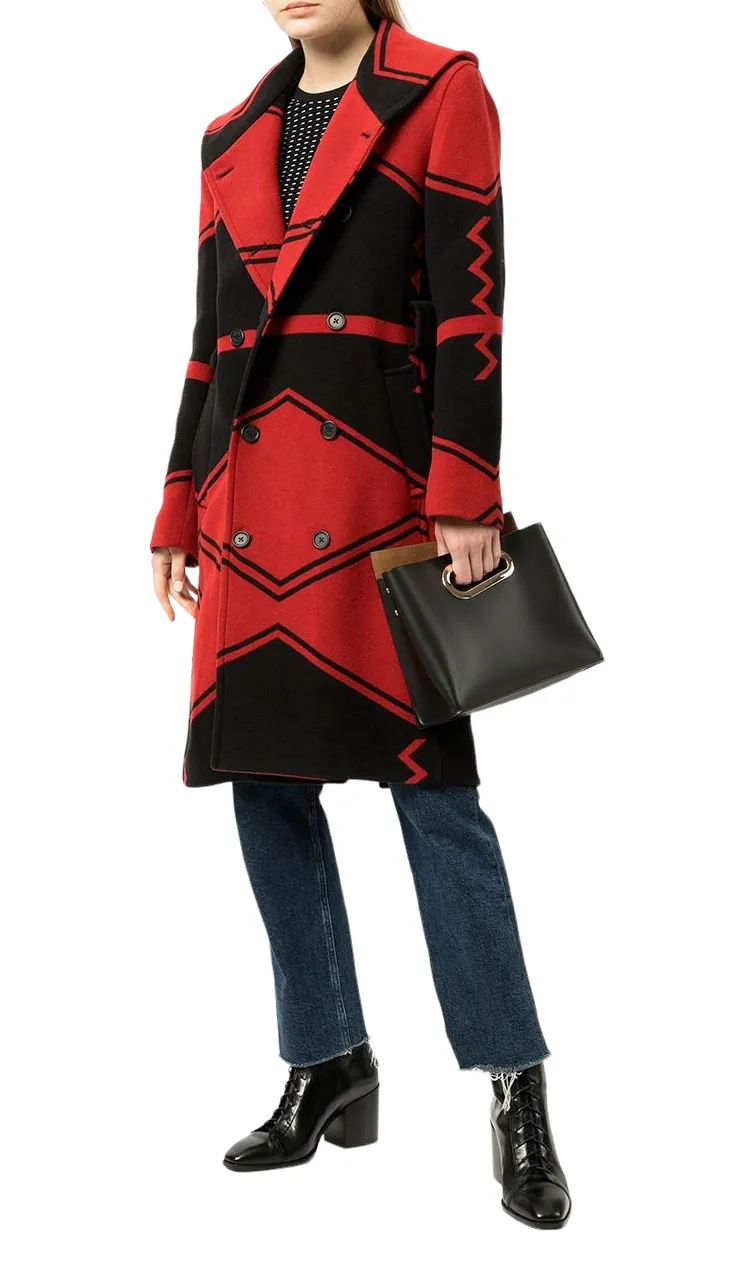 POLO RALPH LAUREN  Red Wool Infused Overcoat