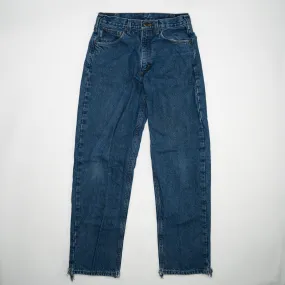 Vintage Dark Blue Insulated Carhartt Jeans (32 x 34)