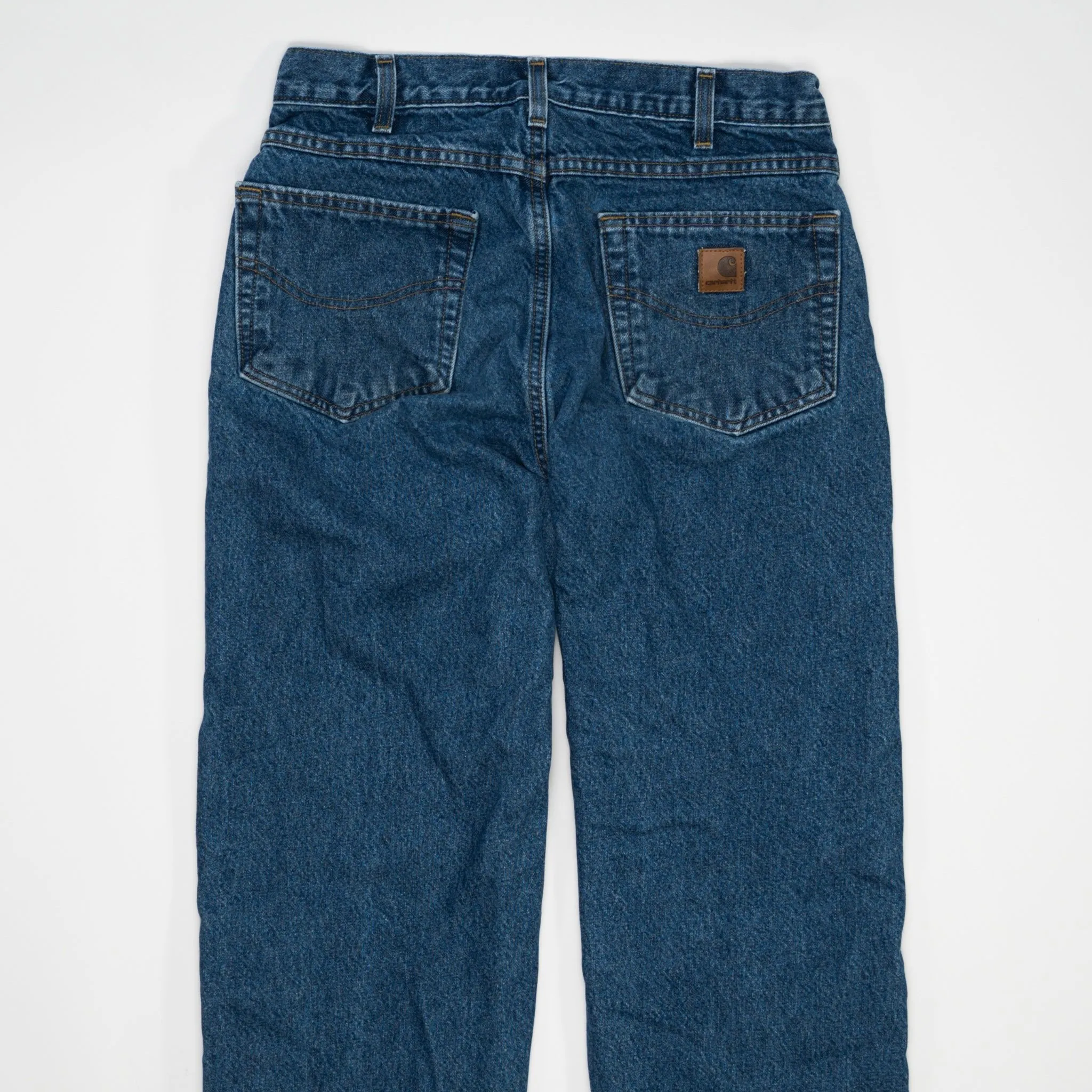 Vintage Dark Blue Insulated Carhartt Jeans (32 x 34)
