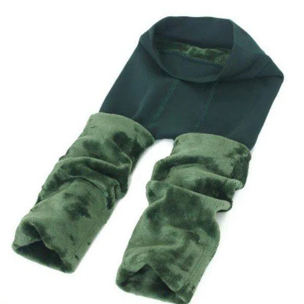Women Winter Thick Thermal Fleece Lined Stretchy Leggings Pants Elastic Pantyhose