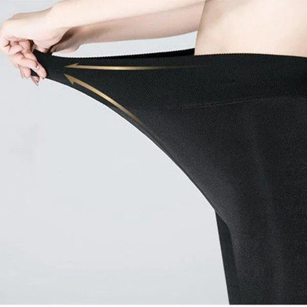 Women Winter Thick Thermal Fleece Lined Stretchy Leggings Pants Elastic Pantyhose