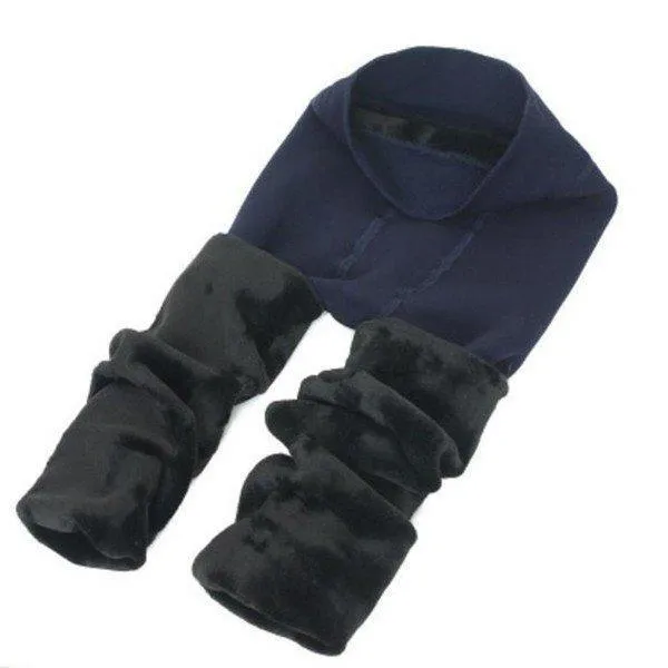 Women Winter Thick Thermal Fleece Lined Stretchy Leggings Pants Elastic Pantyhose
